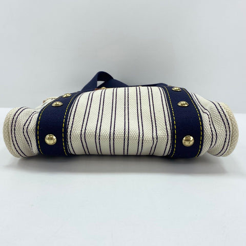 LOUIS VUITTON Antigua Hippo PM Handbag canvas Navy WS33447