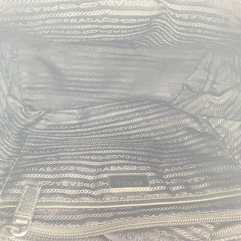 PRADA heart Backpack  Daypack Nylon black WS33450