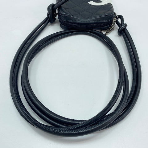 CHANEL Cambon Line Small Shoulder Bag lambskin black WS33451