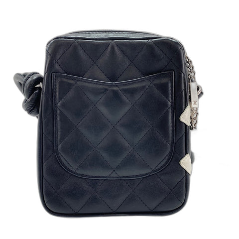 CHANEL Cambon Line Small Shoulder Bag lambskin black WS33451