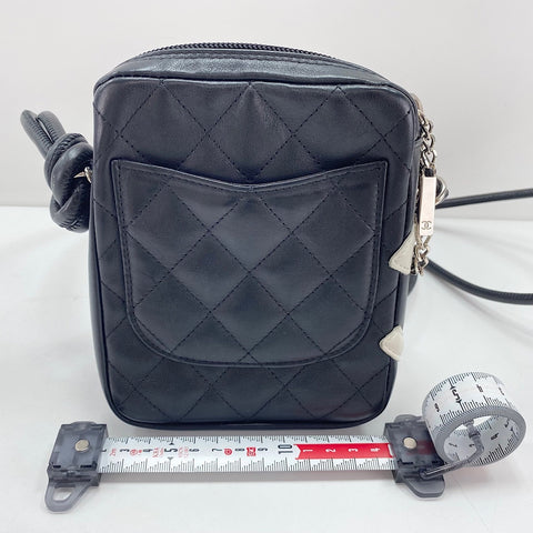 CHANEL Cambon Line Small Shoulder Bag lambskin black WS33451