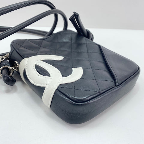 CHANEL Cambon Line Small Shoulder Bag lambskin black WS33451