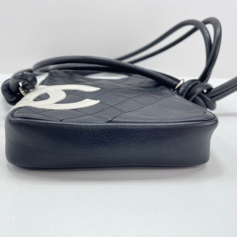 CHANEL Cambon line Shoulder Bag lambskin black WS33452