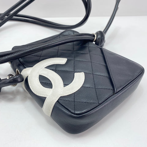 CHANEL Cambon line Shoulder Bag lambskin black WS33452
