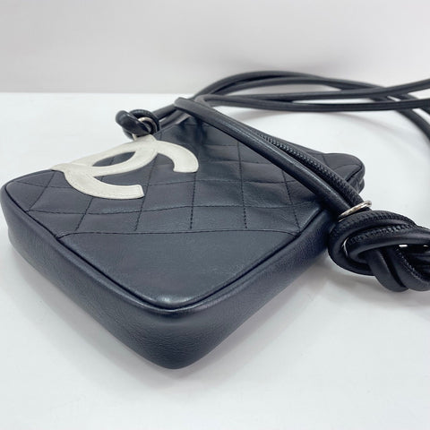 CHANEL Cambon line Shoulder Bag lambskin black WS33452
