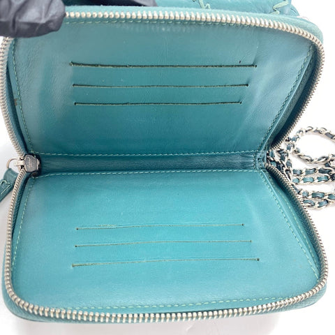 CHANEL Shoulder Bag lambskin green WS33454