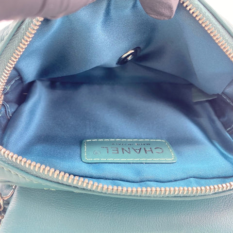 CHANEL Shoulder Bag lambskin green WS33454