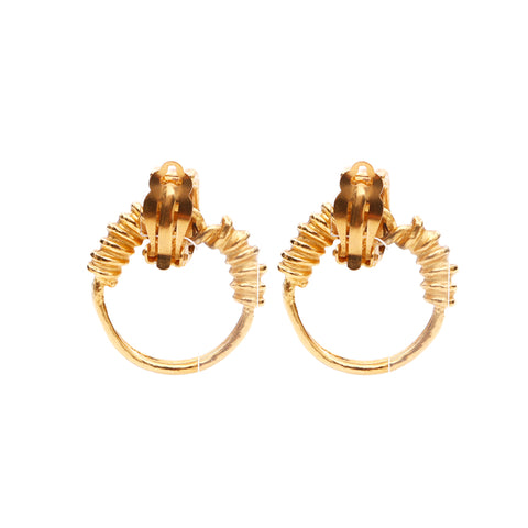 Chanel Coco Mark 2004 Boucles d'oreilles GP Gold WS3354