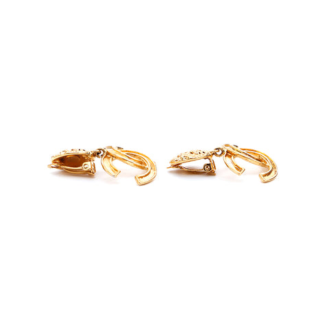 Chanel Coco Mark 1995 Boucles d'oreilles GP Gold WS3362