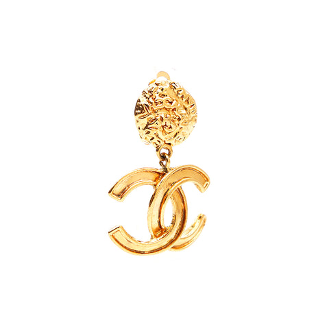 Chanel Coco Mark 1995 Boucles d'oreilles GP Gold WS3362
