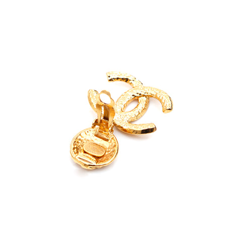 Chanel Coco Mark 1995 Boucles d'oreilles GP Gold WS3362
