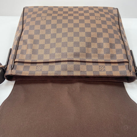 LOUIS VUITTON Damier District MM Shoulder Bag Brown WS33661