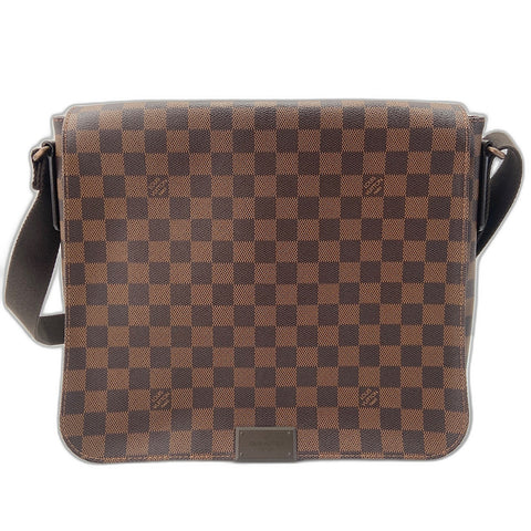 LOUIS VUITTON Damier District MM Shoulder Bag Brown WS33661