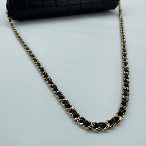 CHANEL Chocolate bar Shoulder Bag black WS33665
