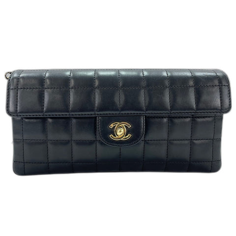 CHANEL Chocolate bar Shoulder Bag black WS33665