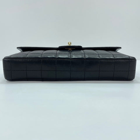 CHANEL Chocolate bar Shoulder Bag black WS33665