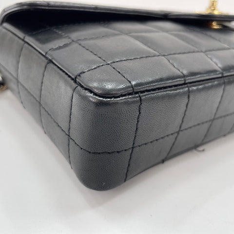 CHANEL Chocolate bar Shoulder Bag black WS33665