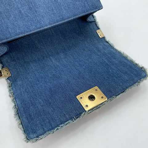 CHANEL Boy Chanel Medium Shoulder Bag blue WS33668