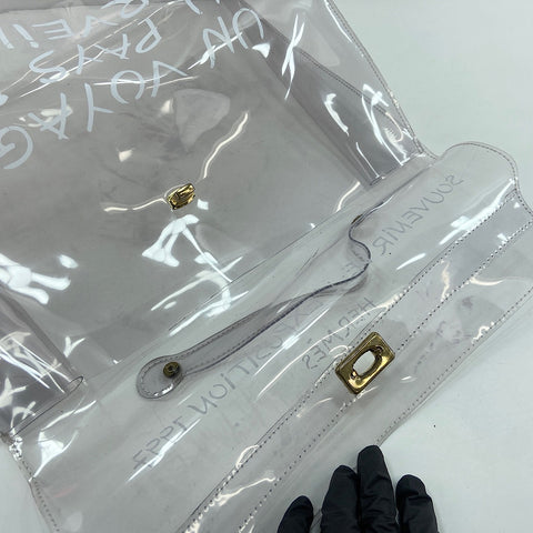 HERMES Plastics Kelly Handbag clear WS33670