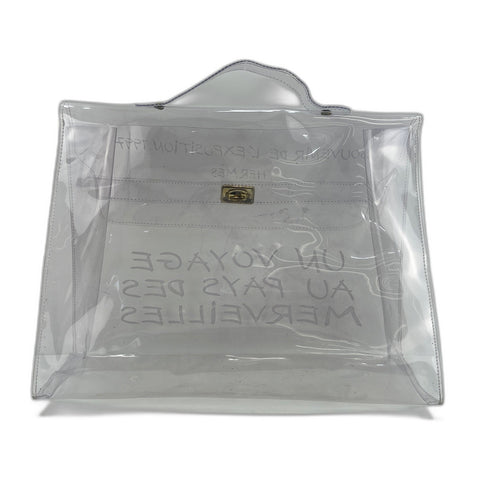HERMES Plastics Kelly Handbag clear WS33670