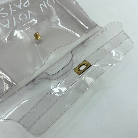 HERMES Plastics Kelly Handbag clear WS33671