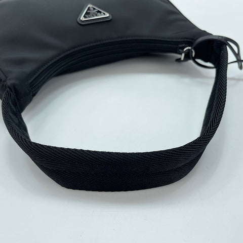 PRADA Re-edition 2000 Triangle with logo Handbag black WS33673