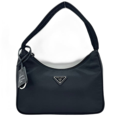 PRADA Re-edition 2000 Triangle with logo Handbag black WS33673