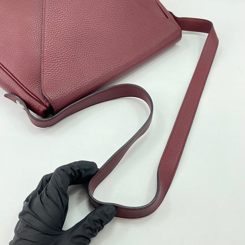 HERMES Christine Shoulder Bag wine-red WS33674