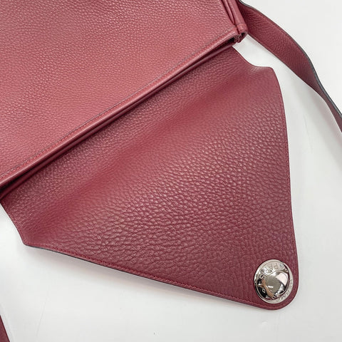 HERMES Christine Shoulder Bag wine-red WS33674