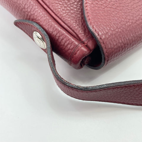 HERMES Christine Shoulder Bag wine-red WS33674