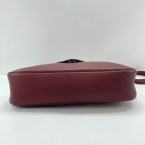 HERMES Christine Shoulder Bag wine-red WS33674