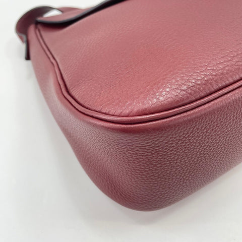 HERMES Christine Shoulder Bag wine-red WS33674