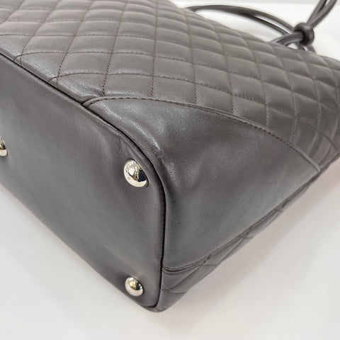 CHANEL Cambon line Tote Bag Brown WS33675