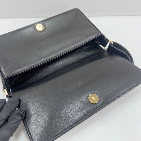 CHANEL Chocolate bar Shoulder Bag black WS33678