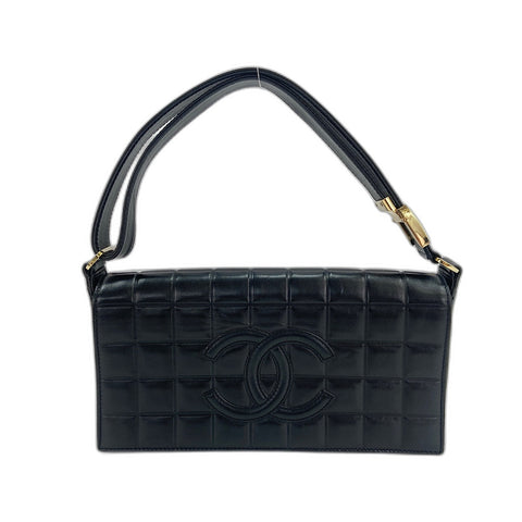 CHANEL Chocolate bar Shoulder Bag black WS33678