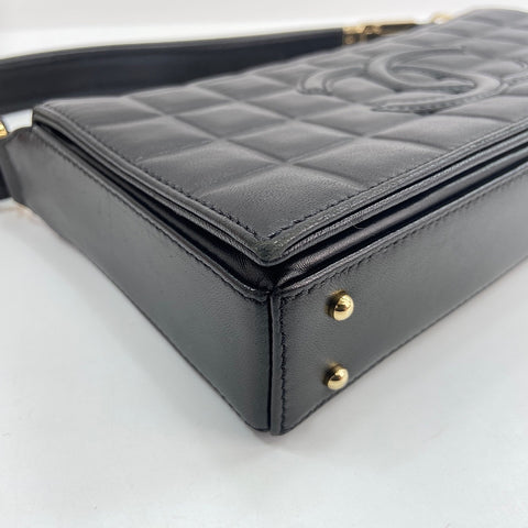 CHANEL Chocolate bar Shoulder Bag black WS33678