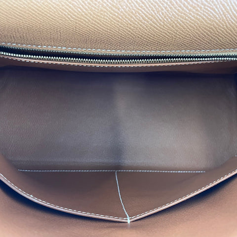 HERMES Kelly 32 Handbag Brown WS33679