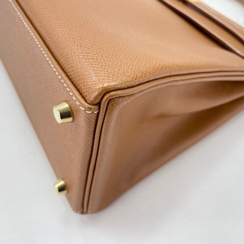 HERMES Kelly 32 Handbag Brown WS33679
