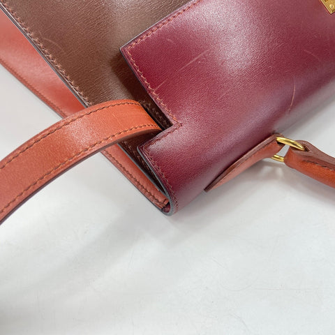 HERMES Kelly 32 Handbag Brown WS33683