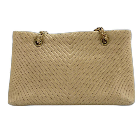 CHANEL Shoulder Bag beige WS33688