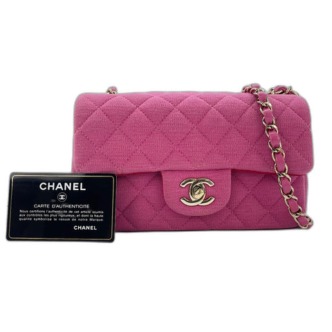 CHANEL Mini Matelasse Shoulder Bag pink WS33690
