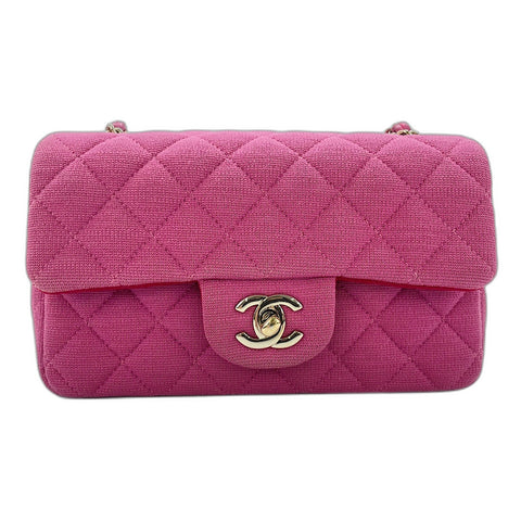 CHANEL Mini Matelasse Shoulder Bag pink WS33690