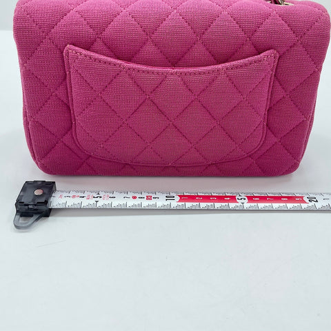 CHANEL Mini Matelasse Shoulder Bag pink WS33690