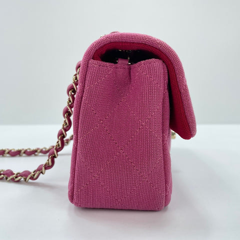CHANEL Mini Matelasse Shoulder Bag pink WS33690