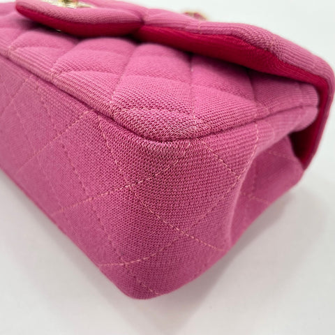 CHANEL Mini Matelasse Shoulder Bag pink WS33690
