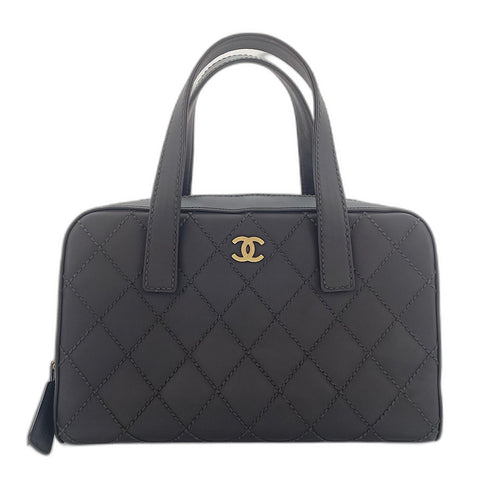 CHANEL Matelasse Handbag Brown WS33692