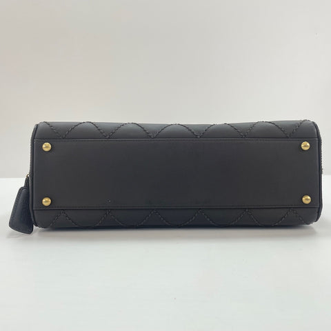 CHANEL Matelasse Handbag Brown WS33692