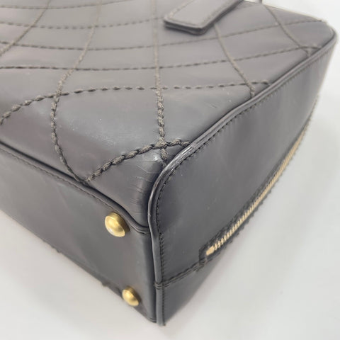 CHANEL Matelasse Handbag Brown WS33692
