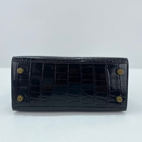 HERMES Kelly Mini Handbag black WS33693