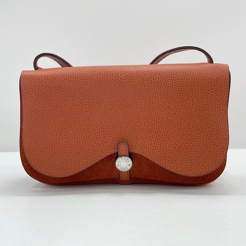 HERMES Sac Colorado PM Shoulder Bag Orange WS33695